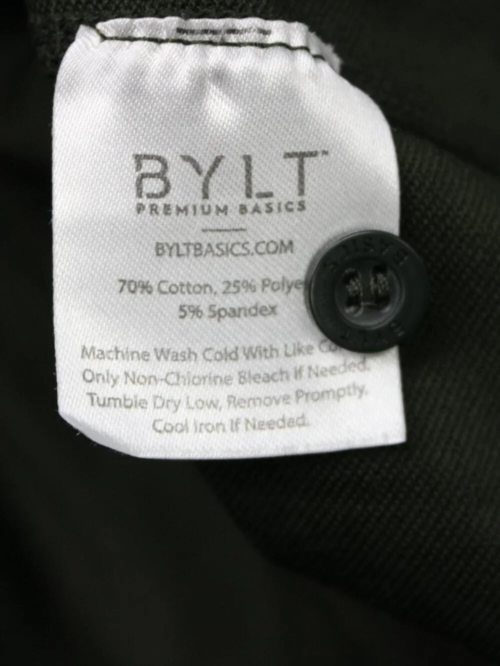 BYLT Lux Polo Shirt Mens XL Green XDC Drop Cut Stretch Short Sleeve Pullover